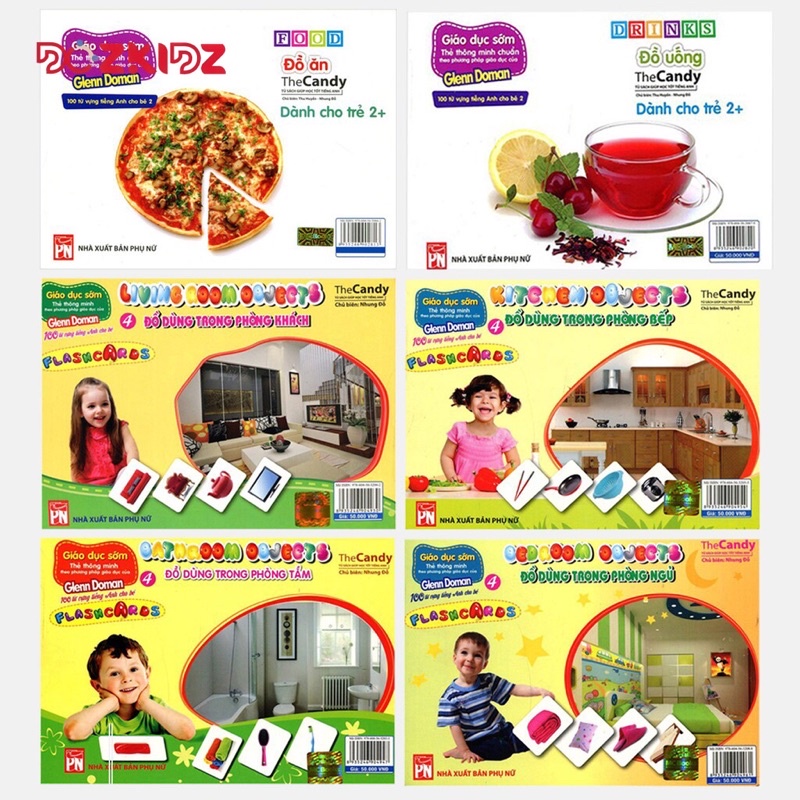 Đồ chơi thông minh - Bộ thẻ học Flashcard học tiếng Anh 26 chủ đề cho bé từ 2 tuổi - DOZKIDZ