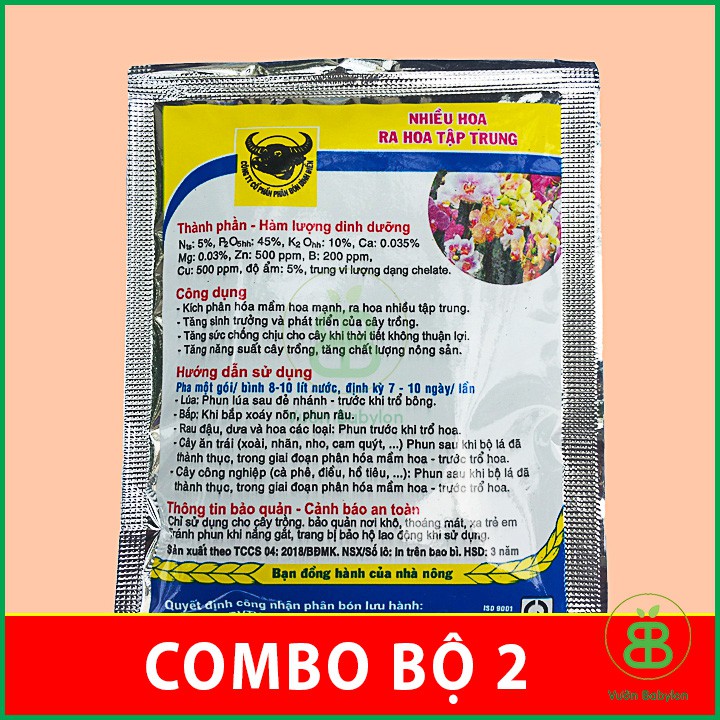 PHÂN KÍCH THÍCH RA HOA ĐẬU TRÁI ĐẦU TRÂU MK 5-45-10 2 Gói