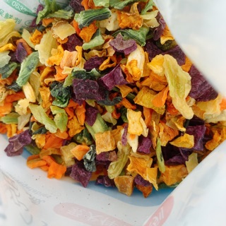 Rau củ sấy khô cho Cún