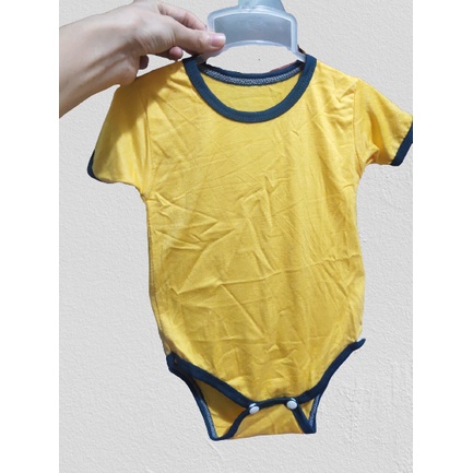 Bodysuit cộc tay TRƠN cổ viền chất thun lạnh mát mẻ, 4 màu siêu đẹp cho bé (4-10kg)