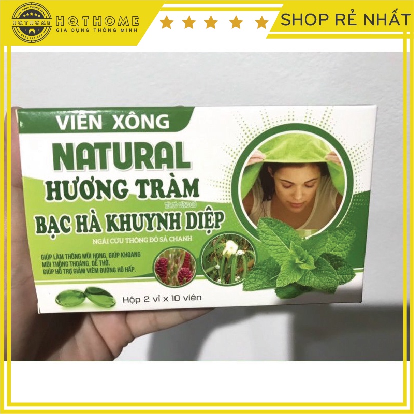 [Hot] Viên xông Hương tràm Natural ( loại 2 vỉ x 10 viên)