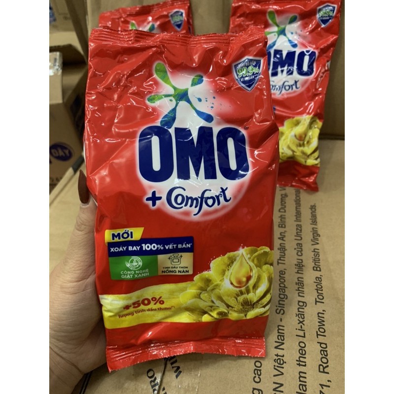 ( Mẫu Mới ) Bột Giặt Omo Comfort Tinh Dầu Thơm Túi 360G