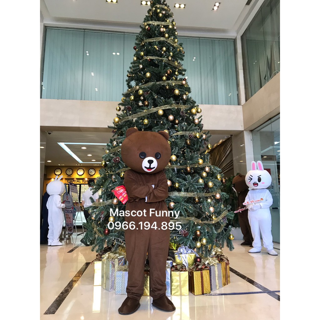 XẢ KHO Trang Phục Mascot Gấu Brown và thỏ Cony