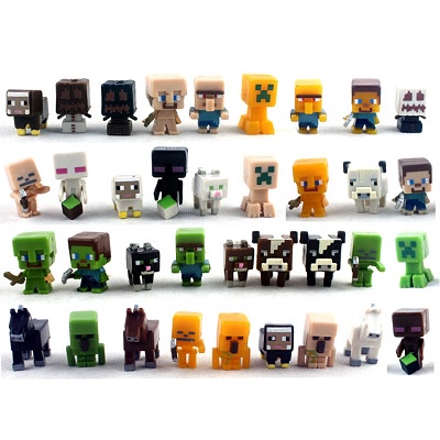 Ngẫu nhiên 10 nhân vật minecraft mini figure