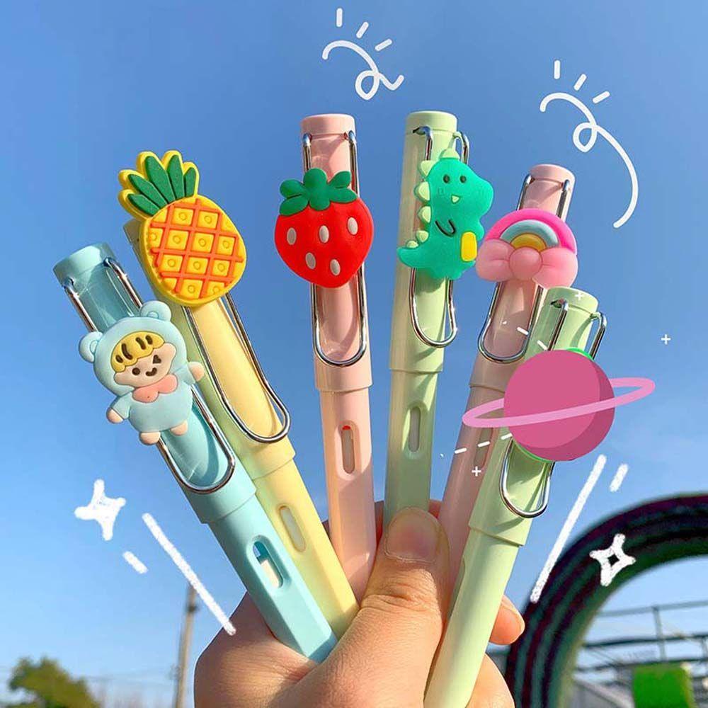 Bút Chì Bấm Bằng Acrylic Bền Không Bẩn Họa Tiết Hoạt Hình Thanh Lịch Thân Thiện Với Môi Trường