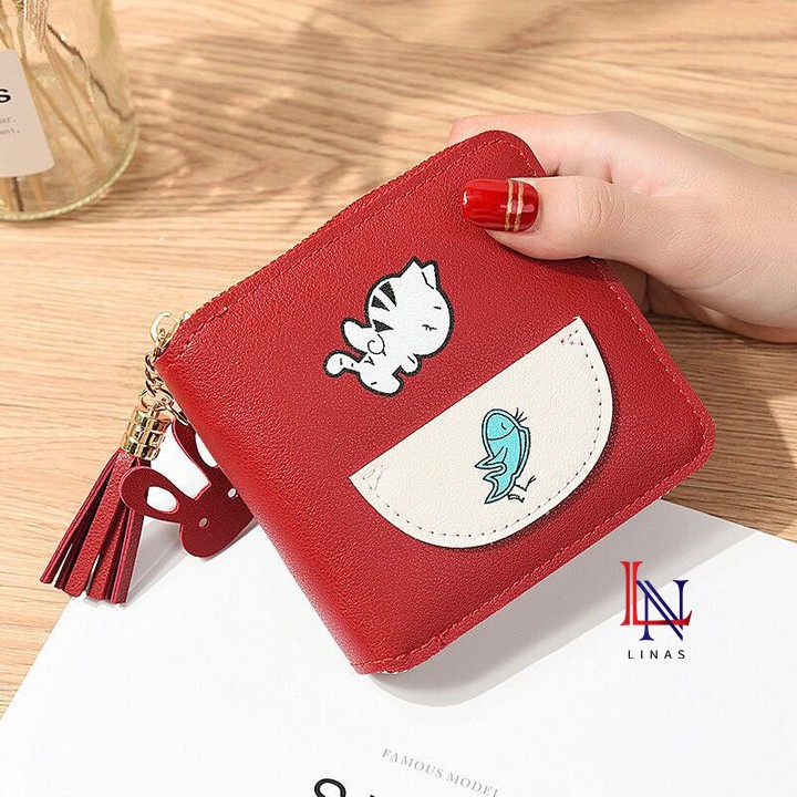 FreeShip Ví nữ mini đẹp, xinh xắn hình mèo và cá MT135 LiNas | BigBuy360 - bigbuy360.vn