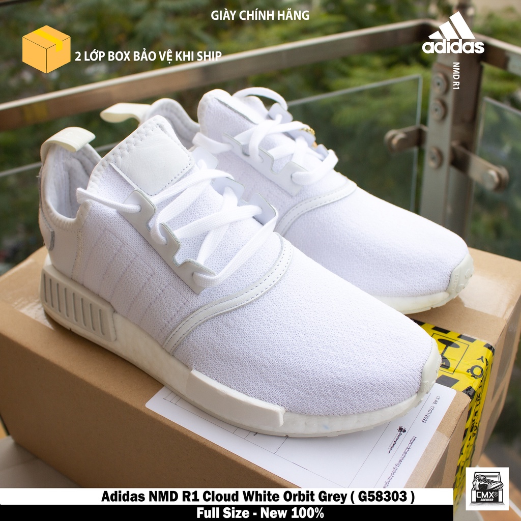 [ HÀNG CHÍNH HÃNG ] Giày Adidas NMD R1 Cloud White Orbit Grey ( G58303 ) - HÀNG CHÍNH HÃNG 100%