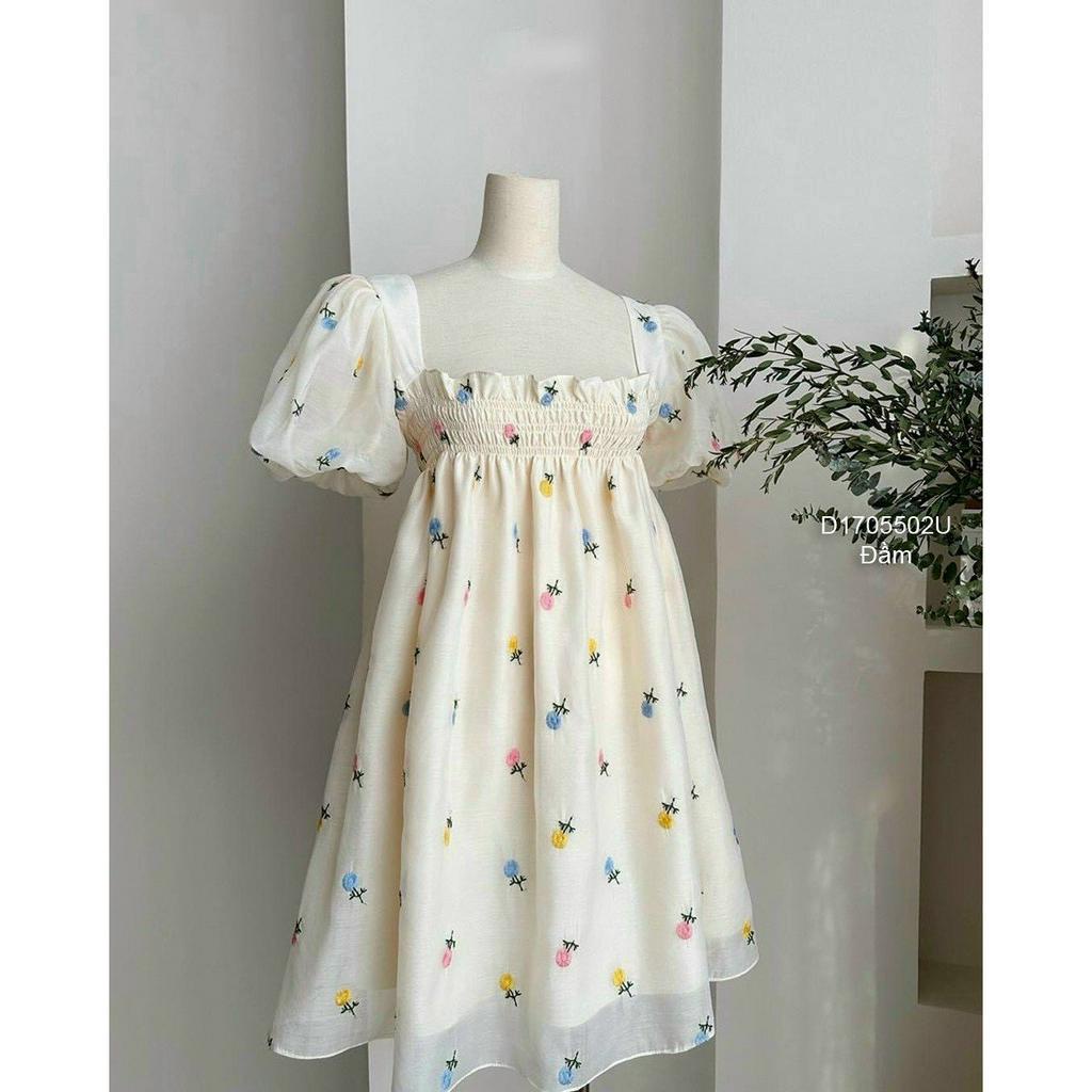 Đầm tay bồng tơ kiếng xoè tầng xinh xắn! chausstore