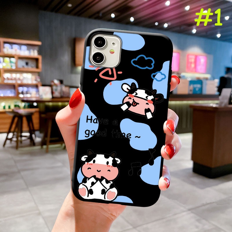 Ốp điện thoại hình chú bò cho OPPO A37 A39 A57 A59 A59S A71 A77 A83 A1 F1S F3 F5 F7 F9 F11 Pro
