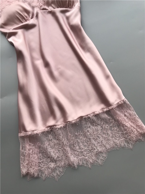 QQ5180 đầm ngủ hai dây phối ren | BigBuy360 - bigbuy360.vn