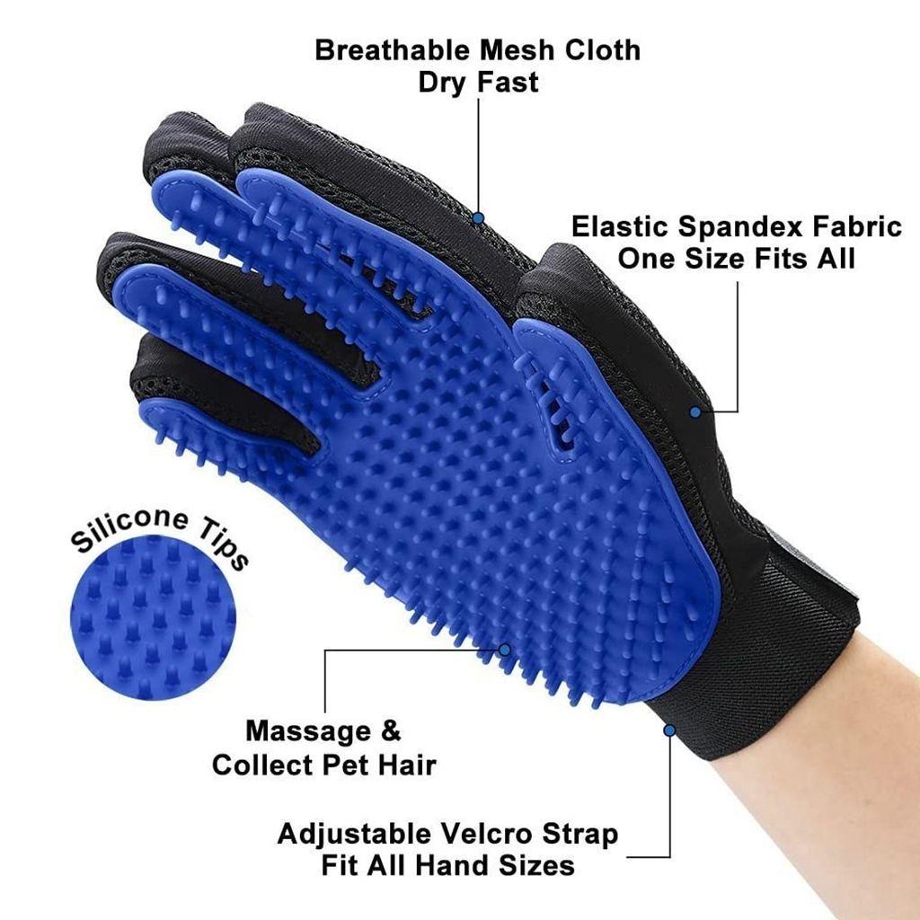 1 Găng Tay Trái / Phải Mát Xa Đa Năng Cho Thú Cưng