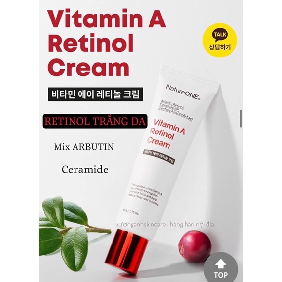 Retinol chống lão hoá dưỡng trắng arbutin NatureOne