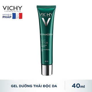 Gel Giảm Dầu Và Giúp Se Khít Lỗ Chân Lông Ban Đêm Vichy Normaderm Night Detox Anti-Imperfection Clarifying Care 40ml