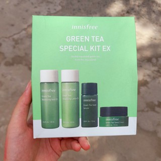 Bộ mỹ phẩm INNISFREE trà xanh mini 4 món (Mẫu mới)