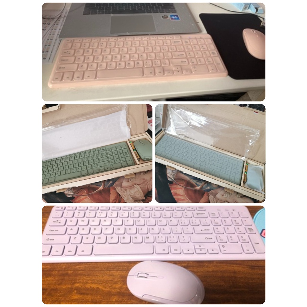 ORDER- BỘ BÀN PHÍM+ CHUỘT KHÔNG DÂY B.O.W HW256A KÈM HÌNH THẬT