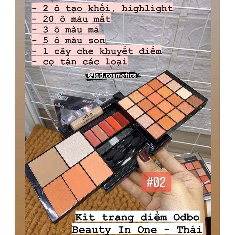Bộ kit trang điểm Odbo Beauty In One | BigBuy360 - bigbuy360.vn