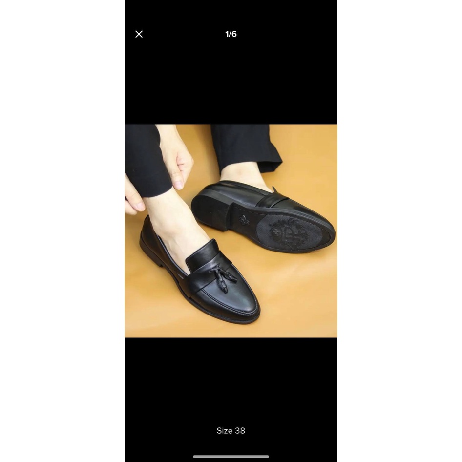 Giầy Nam Da Mờ Dai Chuông Cổ Điển