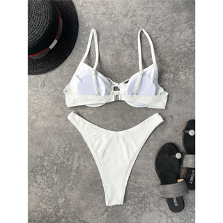 Bikini Nữ Có Gọng Màu Trắng Chất Liệu Polyester