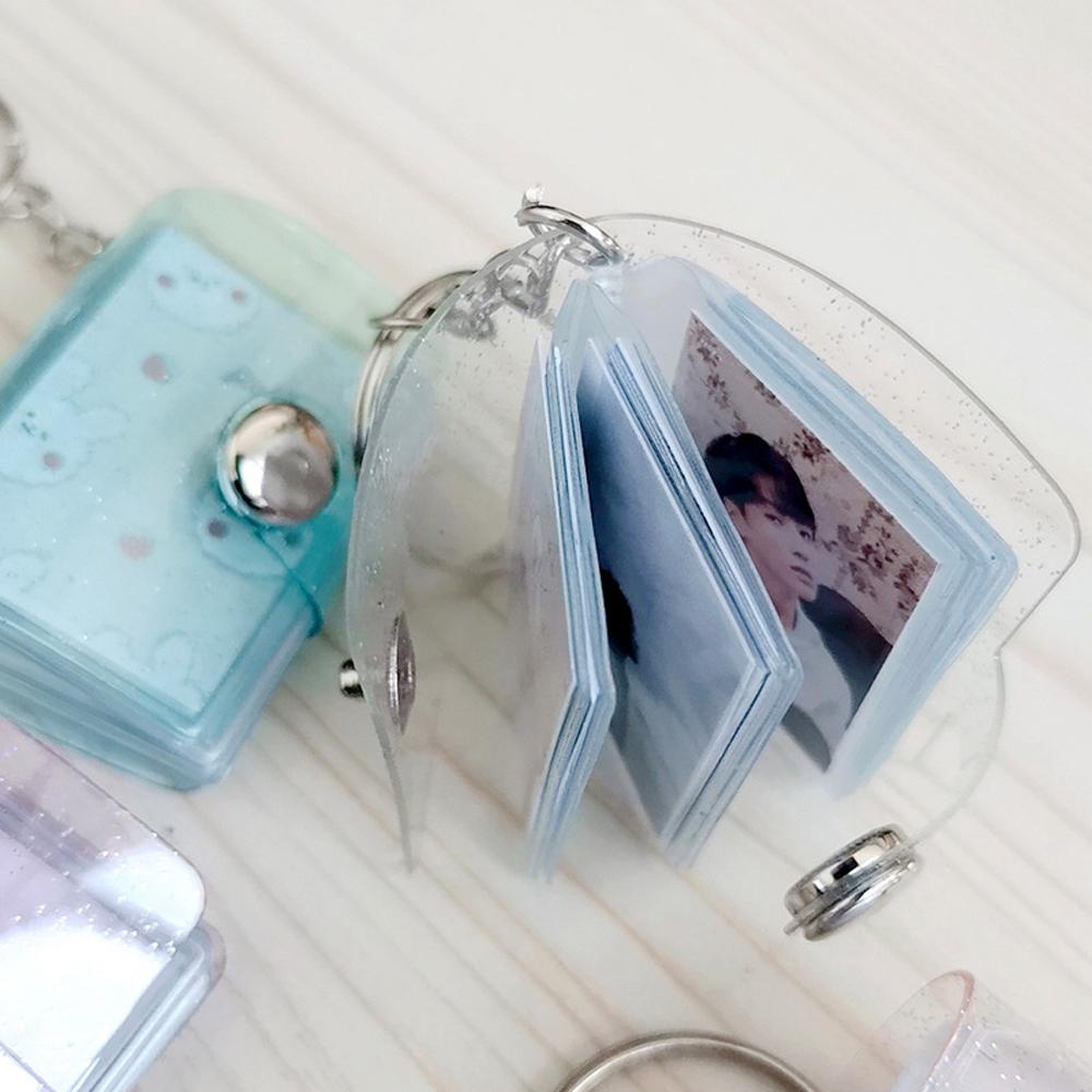 Album Ảnh Mini 2 Inch 16 Ngăn Kèm Móc Khóa Chất Lượng Cao