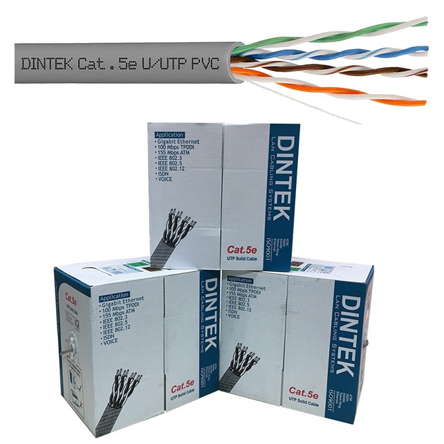 Cáp Mạng Dintek 5E UTP Thùng 305M