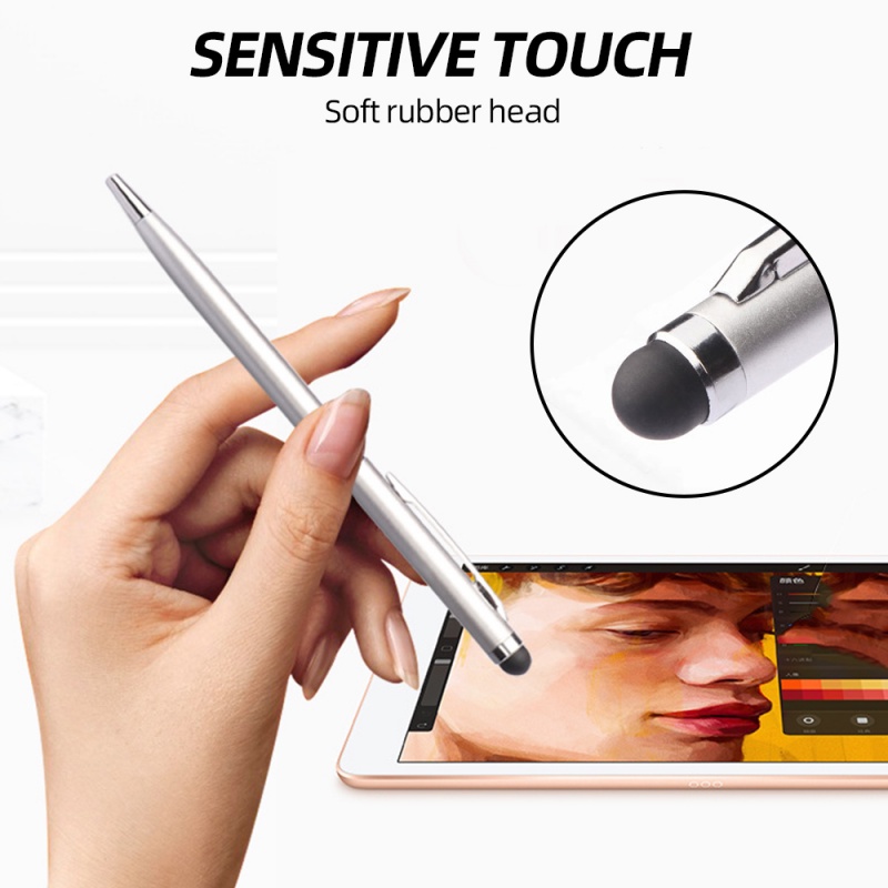 GUUGEI 2 In 1 Stylus Pen for Phone Tablet Drawing Pencil for Iphone Ipad Xiaomi Caneta Touch Screen Pen Accessories