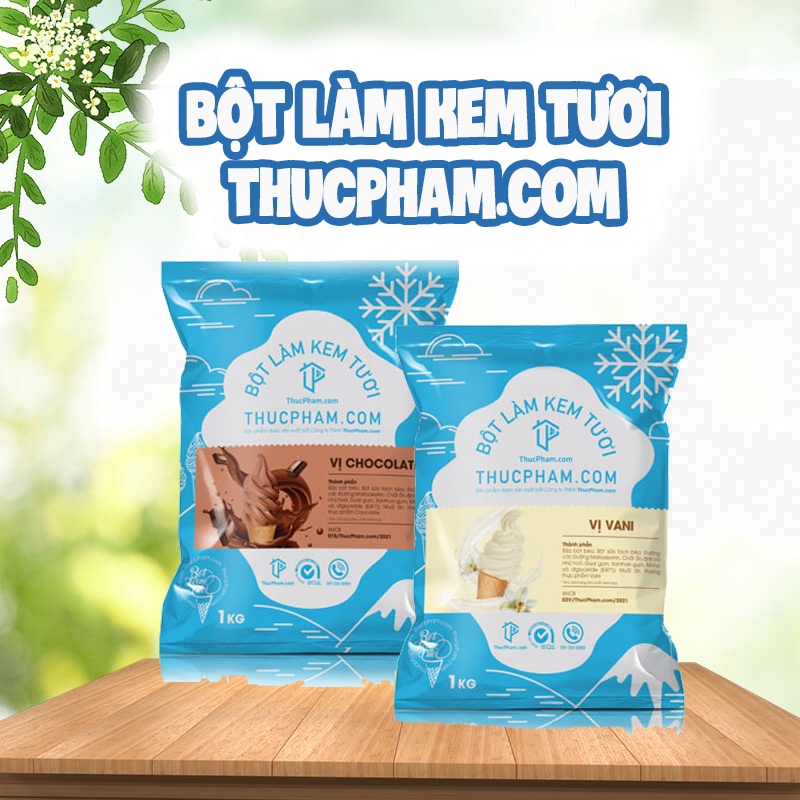 💖ĂN BAO NGON💖 Bột Làm Kem Tươi Đủ Vị Cho 3kg Kem Thành Phẩm Kèm Công Thức Dễ Làm Tại Nhà