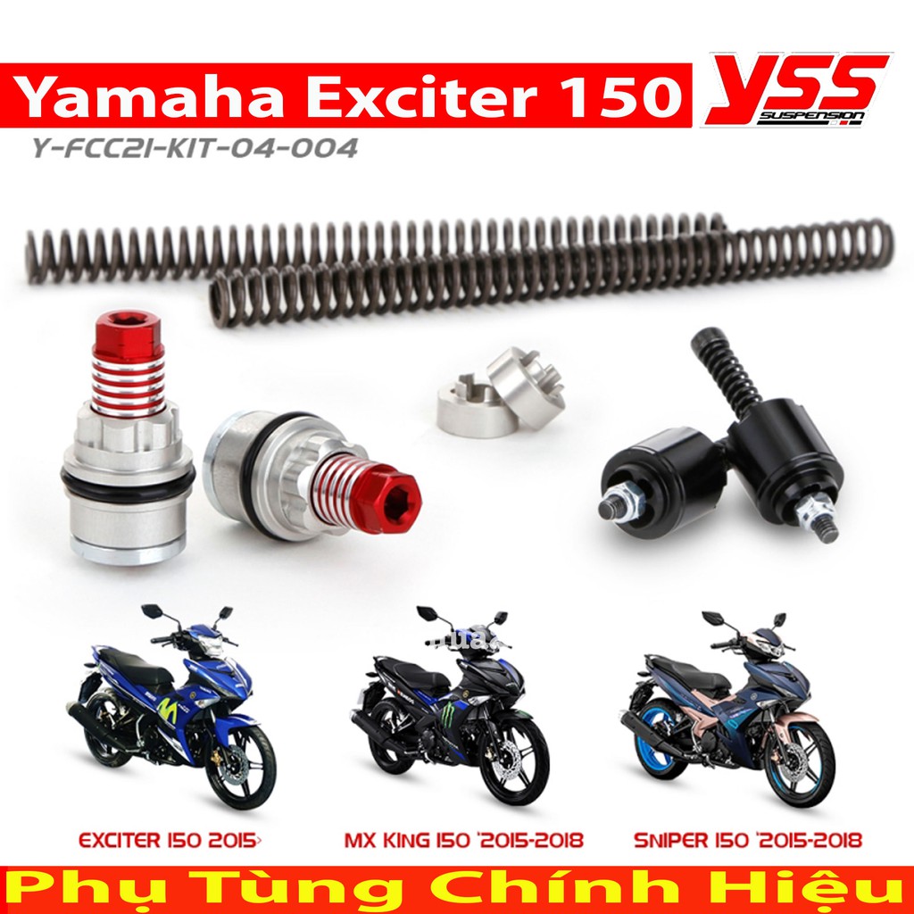 Bộ nâng cấp phuộc trước YSS Yamaha Exciter 150, Mx King Thái Lan