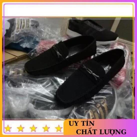 Giày lười nhung đế âm nam sang trọng | BigBuy360 - bigbuy360.vn