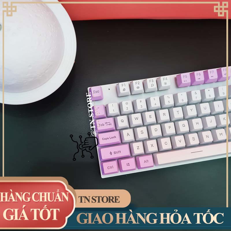 Bàn phím máy tính giả cơ gaming dễ thương giá rẻ có led nhiều màu  TN Store 500BFK
