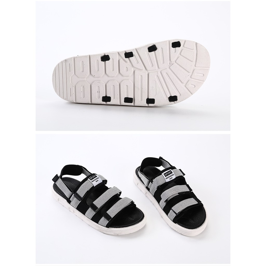 Dép sandal nam phong cách Unisex Min Shop. Vải bố siêu chắc chắn. Quai hậu rời siêu chất - RẺ VÔ ĐỊCH