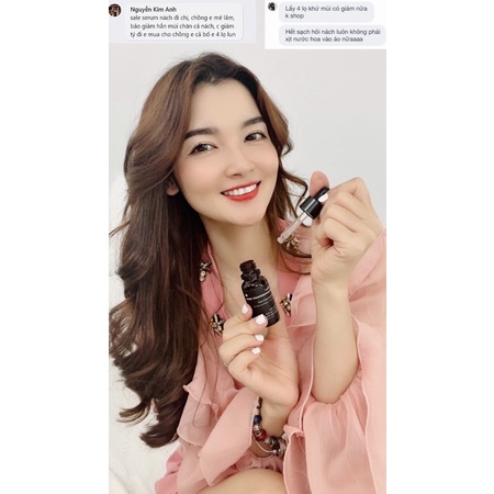 Serum khử mùi cơ thể Dr. Odour 20ml hương nước hoa cô đặc, khử hôi nách, hôi chân hết thâm sáng da