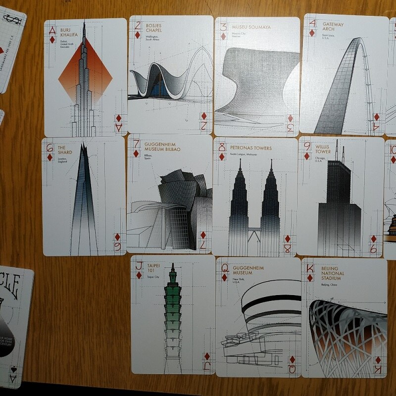 Bicycle Architectural Wonders of the World Playing Cards, Thẻ Sưu Tập USPCC, Trò Chơi Thẻ Ma Thuật, Đạo Cụ Ảo Thuật Cho Nhà Ảo Thuật