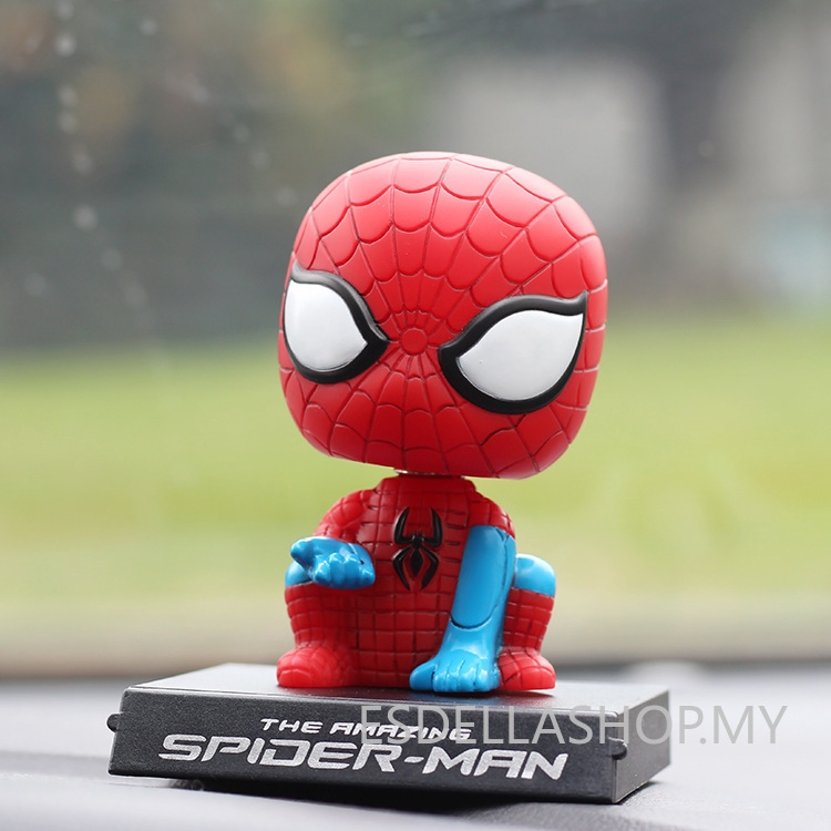 Mô Hình Búp Bê Captain America Hoạt Hình Lắc Đầu Tạm Thời Trang Trí Xe Hơi