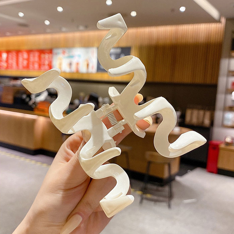 Kẹp tóc hình lượn sóng đơn giản phong cách Vintage thanh lịch cho nữ