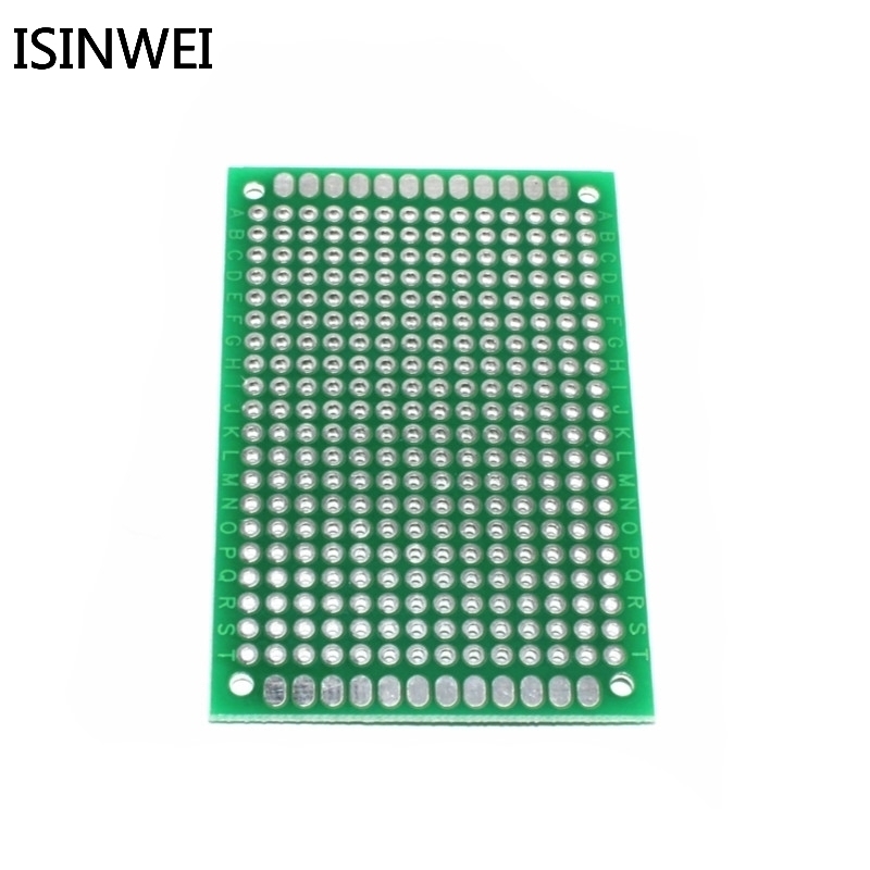 Bộ 5 bảng mạch PCB mẫu 2 mặt 4x6cm có in thông dụng