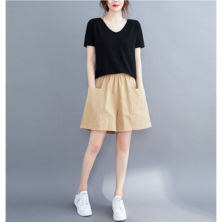 Quần đùi,quần short đũi nữ ống rộng QS09