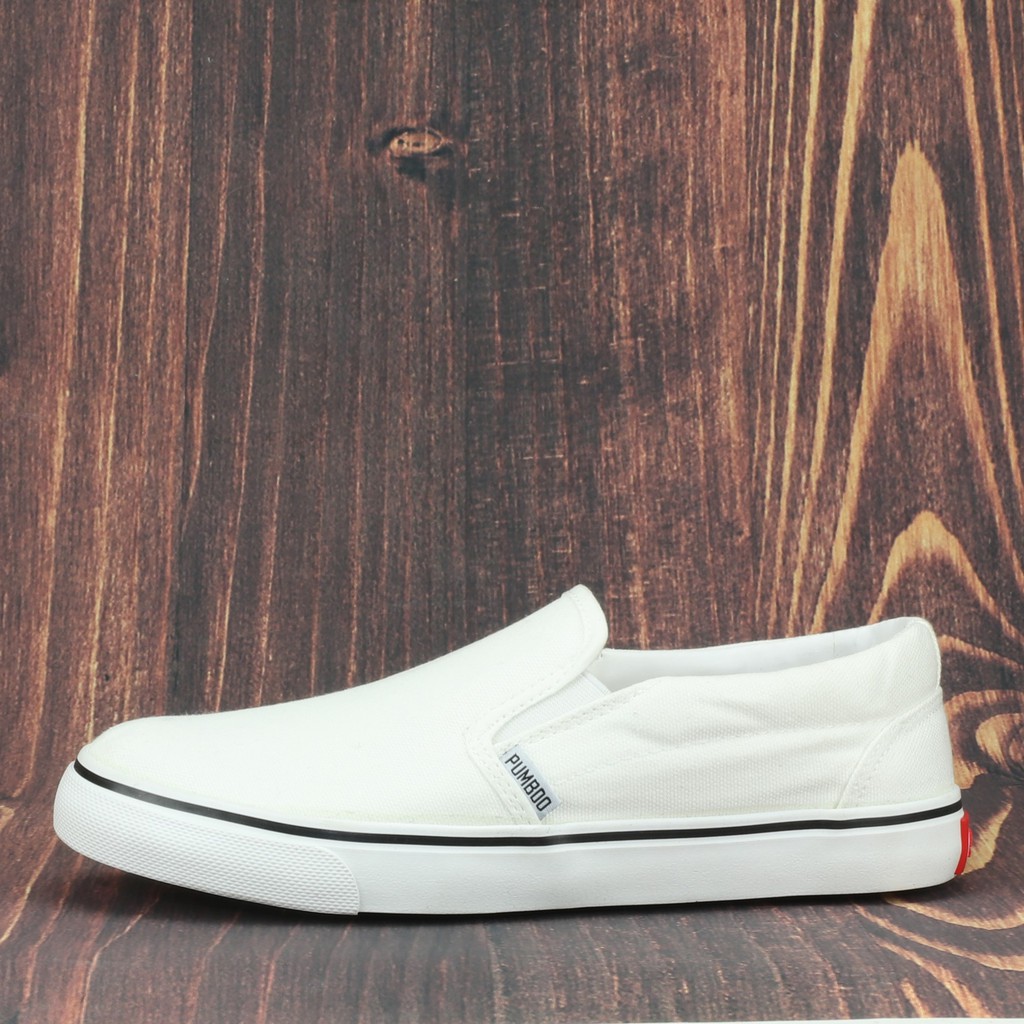 Giày Lười Nam Nữ Màu Trắng Pb