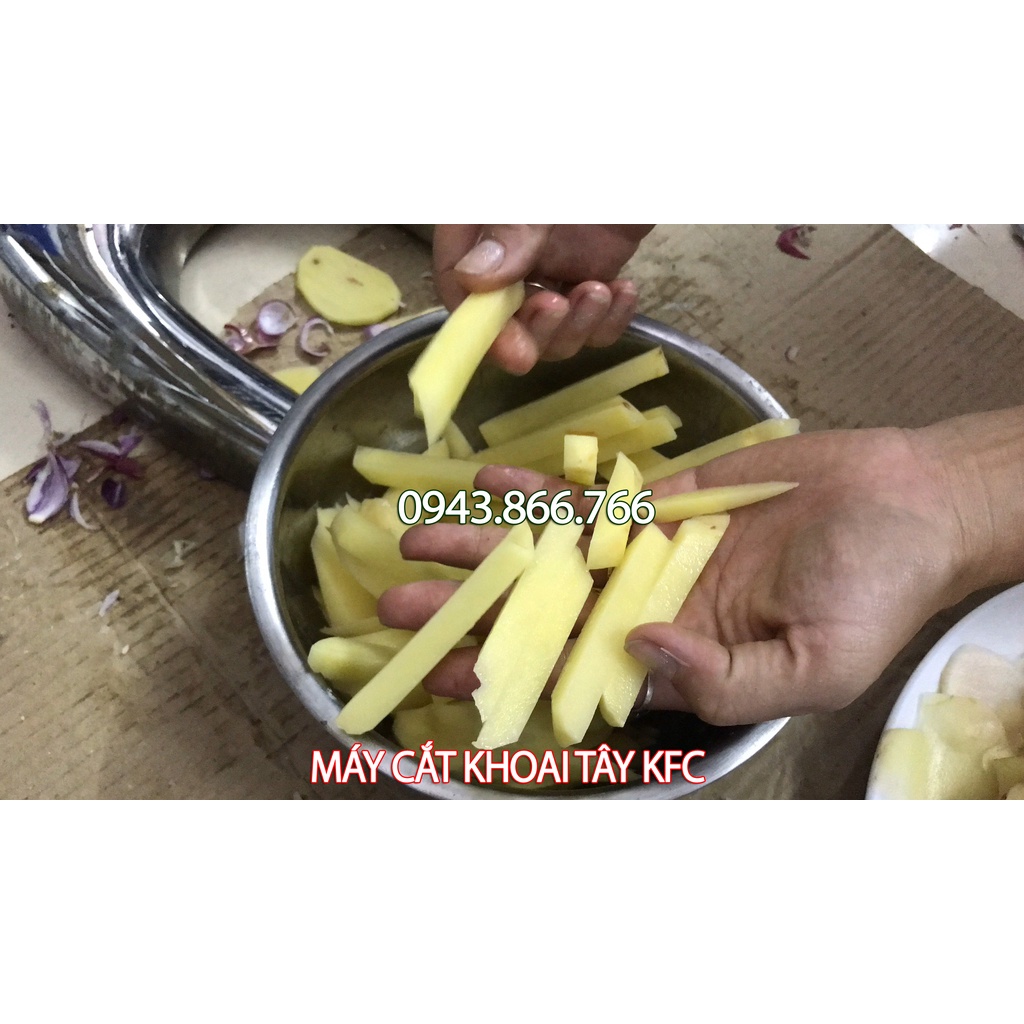 MÁY CẮT KHOAI TÂY CHIÊN SỢI VUÔNG DẠNG NẰM