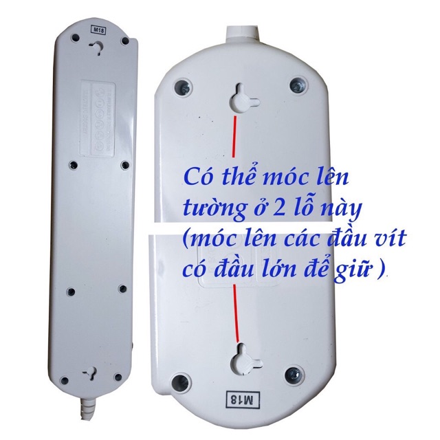 Ổ cắm 5 công tắc, ổ 3 chấu Điện Quang - nhựa ABS chống va đập