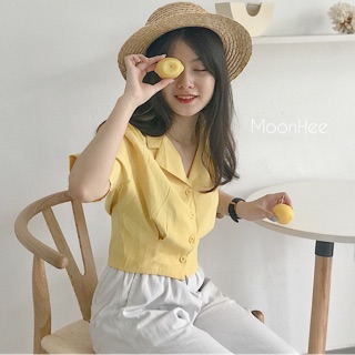 Áo sơ mi croptop a609-moonhee