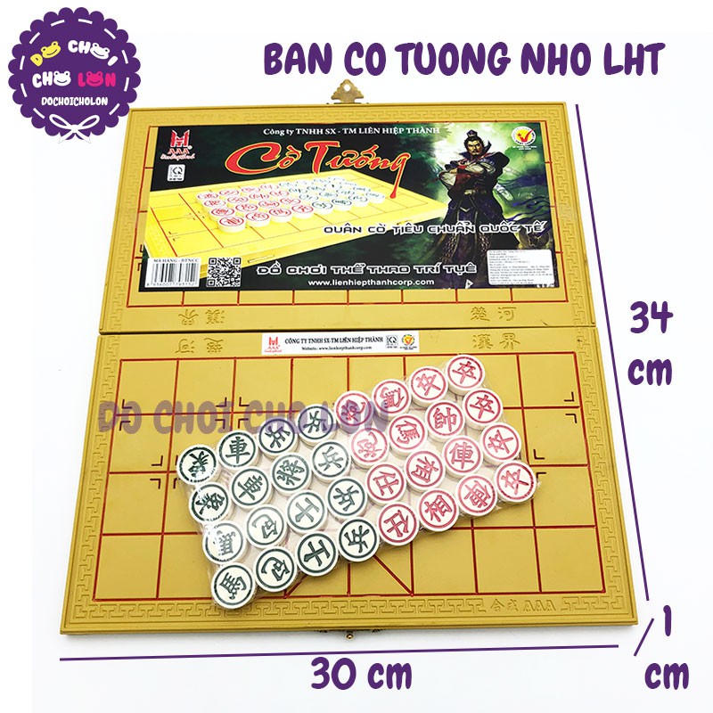 Bộ bàn CỜ TƯỚNG NHỎ LHT bằng nhựa Size 34x30 cm