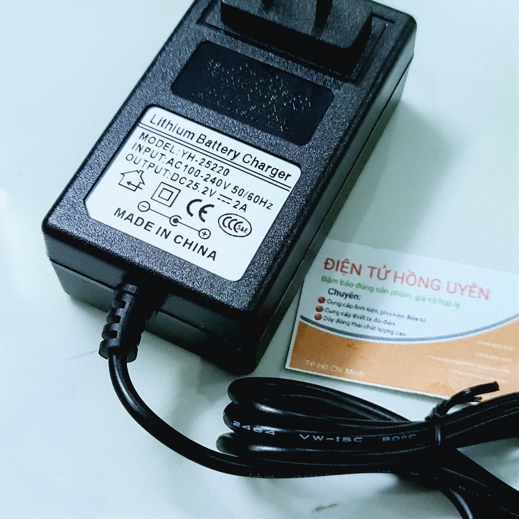 Sl. Sạc pin máy khoan 6s 24v - 25.2v Dòng sạc 2A . Hàng chuẩn sạc nhanh đầy pin