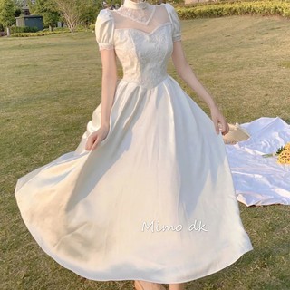 (Có sẵn) Đầm công chúa dáng dài cổ điển (Kèm ảnh thật)