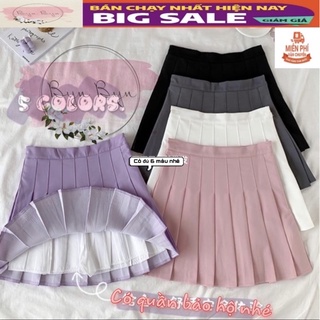 [ XẢ KHO 3 NGÀY ] CHÂN VÁY TENNIS TRƠN ĐỦ MÀU CÓ QUẦN BẢO HỘ XỊN