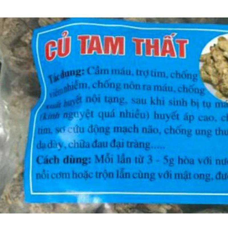 TAM THẤT SAPA củ tươi - TINH TÚY SAPA túi 0.5 kg - 1 kg