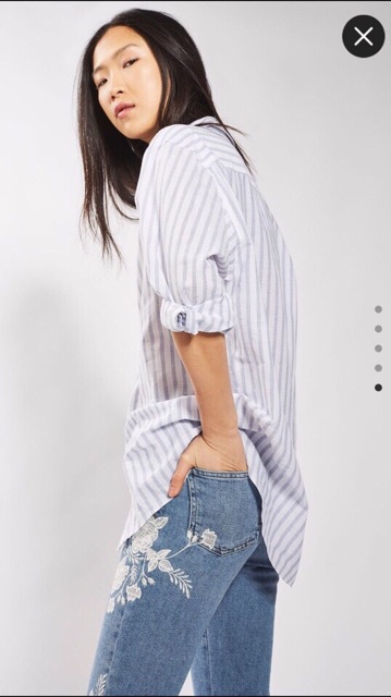 jeans xuất khẩu thiêu hoa