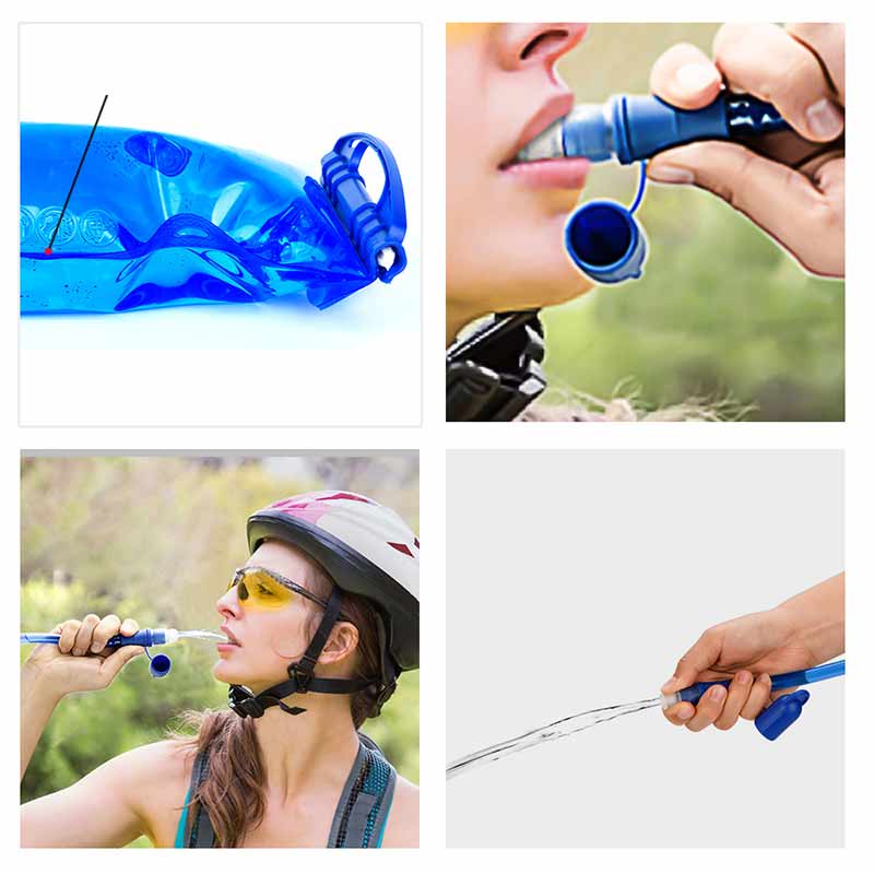 High Quality 1L 1.5L 2L 3L Bicycle Cycling Camping Hiking Outdoor Sports Mouth Water Bladder Bag Pack Backpack Bag Hydration Blue