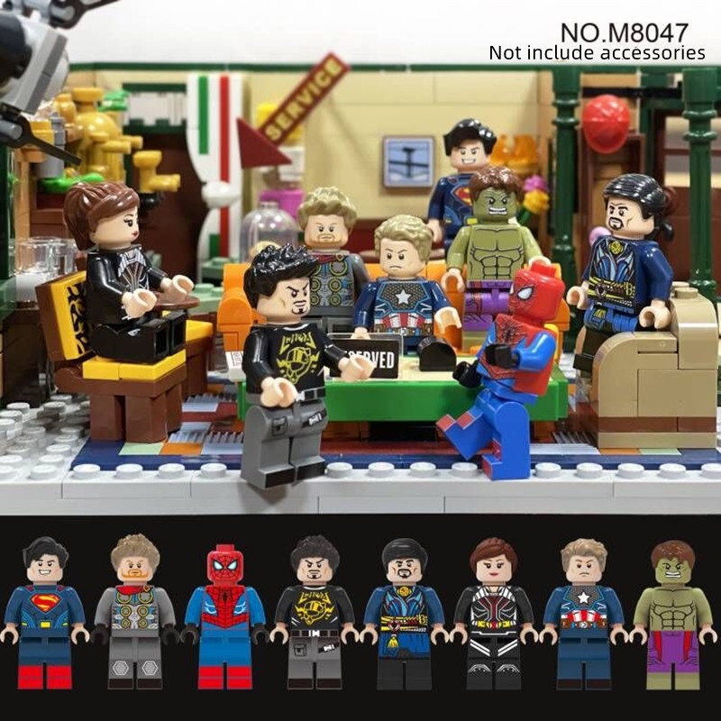 Set 8 Mô Hình Siêu Anh Hùng Mini Đồ Chơi Cho Bé S063