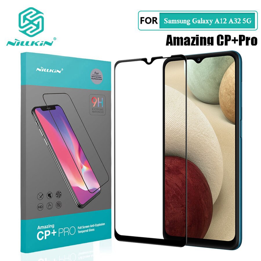 Samsung Galaxy A12 5G / Galaxy A32 5G - Kính cường lực full màn hình Nillkin CP+ Pro độ cứng 9H cảm ứng mượt mà trơn tru