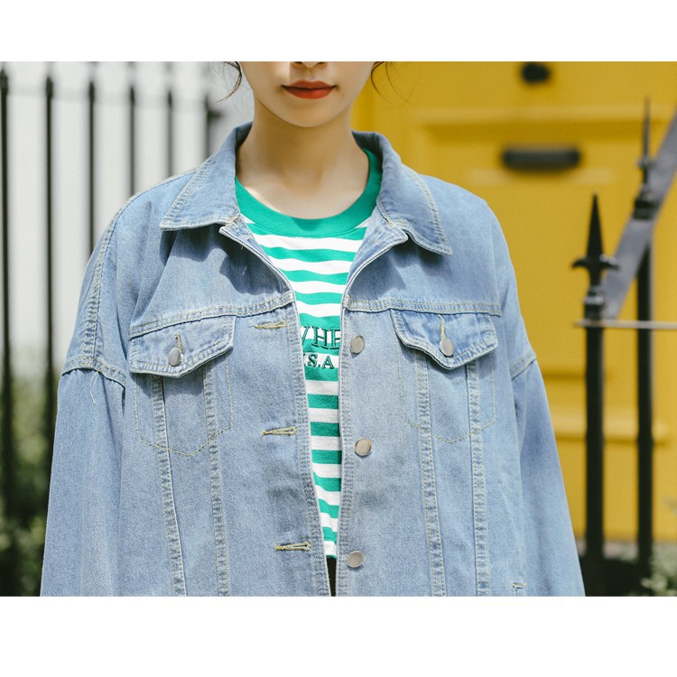 [ORDER] ÁO KHOÁC JACKET DENIM BOMBER DÁNG BASIC ULZZANG